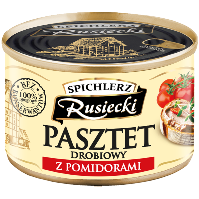 Spichlerz Rusiecki Pasztet drobiowy z pomidorami 160g